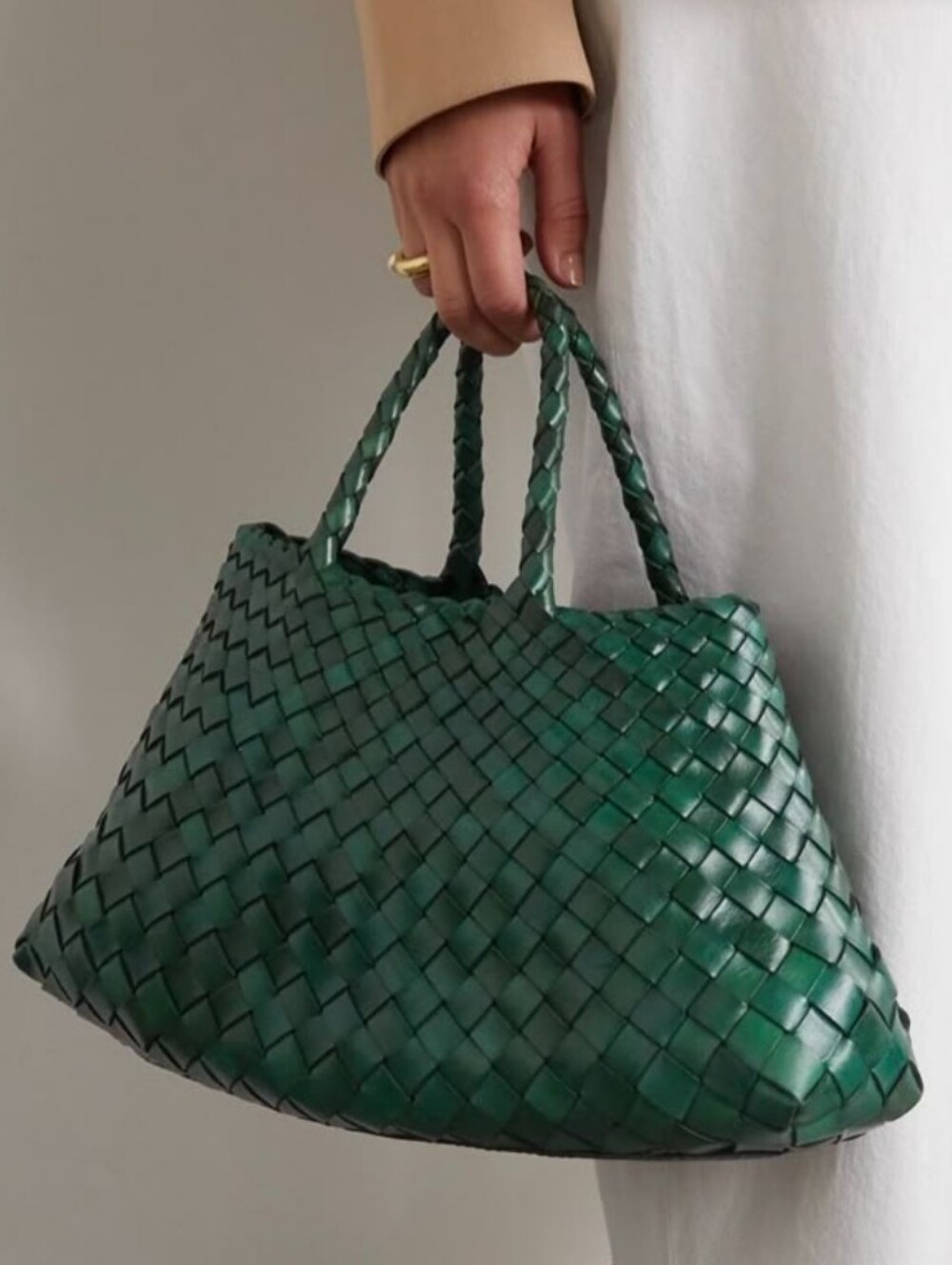 EXCELLENT DRAGON DIFFUSION SANTA CROCE SMALL BAG - FOREST GREEN